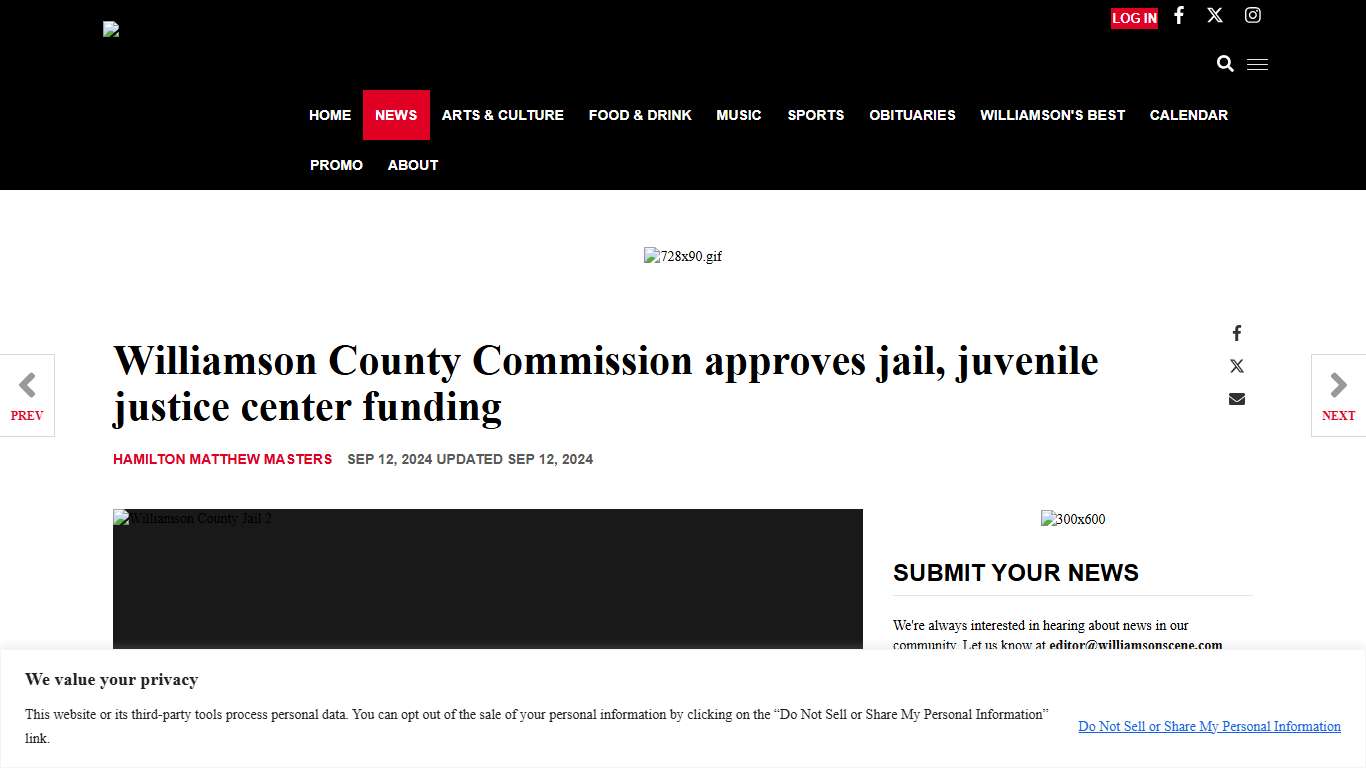 Williamson County Commission approves jail, juvenile justice center funding News williamsonscene.com
